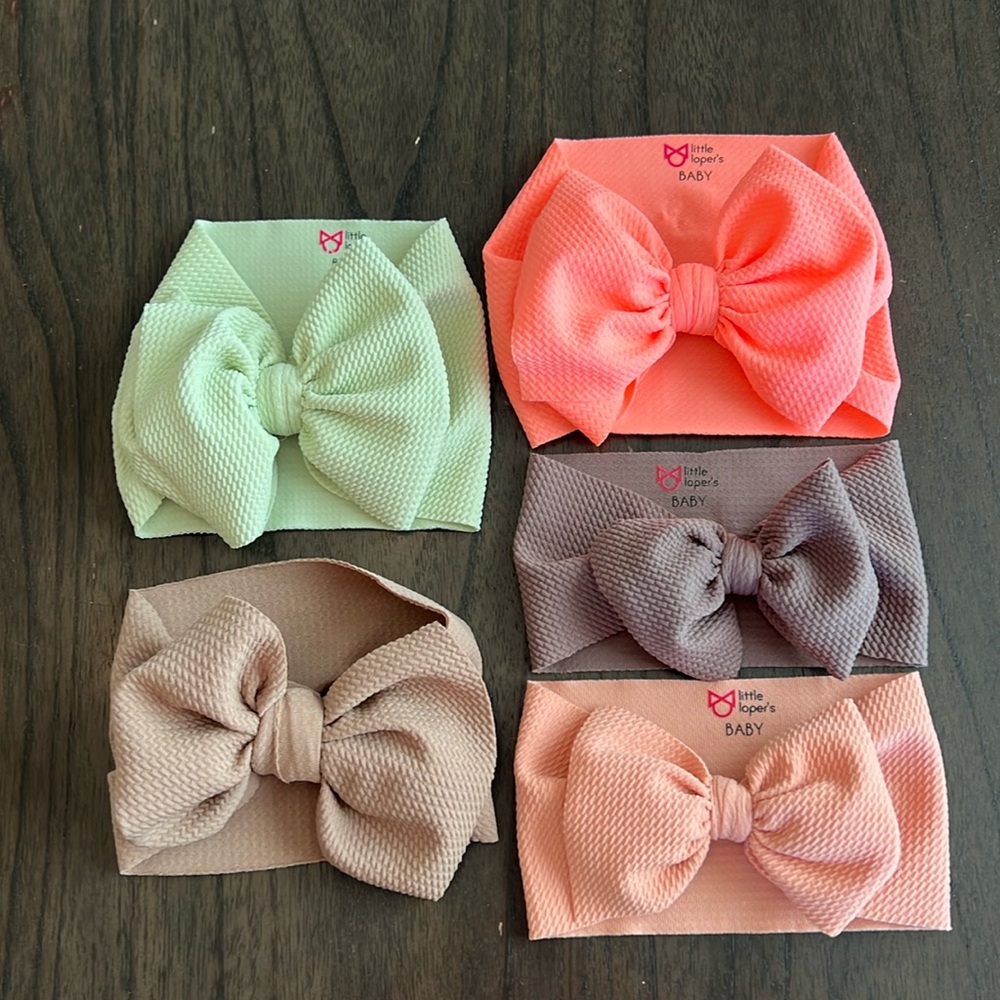 Bundle of Little Lopers baby bows